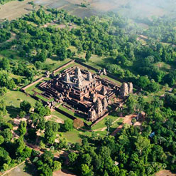 View of Pre Rup Temple on the plan.
